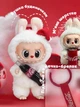 Детская мягкая игрушка сюрприз Лабубу Labubu Coca-Cola плюшевая, брелок для ключей сумки рюкзака для детей и взрослых 17 см - изображение 4