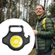 Светодиодный фонарик на карабине многофункциональный брелок с магнитом Digad W5147 - изображение 2
