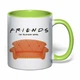 Чашка с печатью "Friends (Друзья)" №2 (цвет салатовый) (37152) - изображение 2