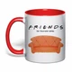 Чашка с печатью "Friends (Друзья)" №2 (цвет красный) (37158) - изображение 1