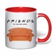 Чашка с печатью "Friends (Друзья)" №2 (цвет красный) (37158) - изображение 2