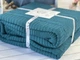 Вязаный плед 220 на 240 см Romeo Home изумрудный - изображение 6