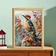 Набор для вышивания по нанесённой на канву схеме "Woodpecker".AIDA 11CT printed , 36*46 см - изображение 3