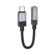 Адаптер USB C на 3.5 мм Hoco UPA32C чорний для смартфонів та планшетів підтримує більшість моделей Huawei Xiaomi OnePlus - зображення 1