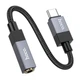 Адаптер USB C на 3.5 мм Hoco UPA32C чорний для смартфонів та планшетів підтримує більшість моделей Huawei Xiaomi OnePlus - зображення 7