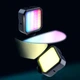 Накамерный видеосвет LED RGB QX-F18 для фото и видео съемки с зарядкой Type C цветовая температура 2500-7000K - изображение 8