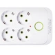 Удлинитель электрический 5м 6 розеток 4 USB 1 Type-C черный, переноска тройник зарядная станция Yiwu 5, Белый - изображение 6