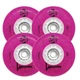 Светящиеся колеса для роликов FRskates Luminous Glitter Pink (4 шт) 72мм - изображение 1
