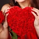 Сердце из 3d роз Happy Heart 28 см красный в подарочной коробке HC-98121 Red - изображение 2