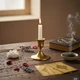 Металлический подсвечник 8 см, золотистый - изображение 4