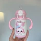 Термос - поильник с ручками для напитков 350 мл Jam Bear Diller, розовый - изображение 9