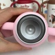 Термос - поильник с ручками для напитков 350 мл Jam Bear Diller, розовый - изображение 14