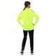 Костюм спортивный детский лонгслив на молнии и брюки размер 30 140-145 см LIDONG Полиэстер цвет салатово-черный LD-2002T - изображение 6