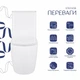 Унитаз-компакт Qtap Robin Ultra Quiet безободковый с сиденьем Soft-close QT13226089AW - изображение 3