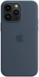 Чохол силіконовий протиударний Silicone Case MagSafe для Apple Iphone 14 Pro Max (6.7") Storm Blue - зображення 8