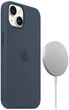 Чохол силіконовий протиударний Silicone Case with MagSafe Apple Iphone 14 Plus/15 Plus (6.7") Blue - зображення 1