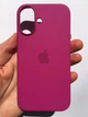 Чехол силиконовый противоударный Silicone Case with MagSafe для Apple Iphone 16 (6.1") Fuchsia - изображение 2