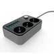 Мережевий фільтр LDNIO SE3631-1 подовжувач 1,6 метри 3 розетки зарядка 6 usb 2500W power socket для ноутбука та телефона юсб - зображення 5