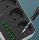 Мережевий фільтр LDNIO SE3631-1 подовжувач 1,6 метри 3 розетки зарядка 6 usb 2500W power socket для ноутбука та телефона юсб - зображення 8