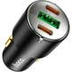 Автомобільний зарядний пристрій Hoco NZ6 PD45W USB-A+2хUSB-C Black (693147765185) [151276] - зображення 3
