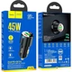 Автомобільний зарядний пристрій Hoco NZ6 PD45W USB-A+2хUSB-C Black (693147765185) [151276] - зображення 9
