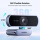 Веб камера с двумя микрофонами UGREEN 1080P USB-веб-камера Full HD Gray (CM678) - изображение 5