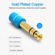 Перехідник Vention HiFi 6.35 mm / 6.5 mm штекер to 3.5 mm роз'єм аудіо адаптер Blue (VAB-S01-L) - зображення 4