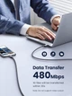 Кабель зарядный UGREEN USB C to USB C 100W Fast Charge Cable 0.5 м Black/Gray (US316) - изображение 6
