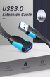 USB кабель-удлинитель Vention USB 3.0 Male to USB Female 5 Гбит/с 0.5 м Black (VAS-A13-B050) - изображение 9