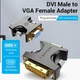 Перехідник-адаптер Vention DVI Male to VGA Female для комп'ютерної відеокарти, ТВ-проєктора Black (ECFB0) - зображення 2