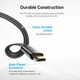 Кабель HDMI Vention HDMI to HDMI плоский нейлоновий плетений кабель 8K HD 2 м Black (ALKBH) - зображення 4