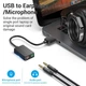 Внешняя звуковая карта Vention USB to 3.5 мм female USB External Sound Card 0.15 м Black (CDYB0) - изображение 3