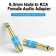 Перехідник Vention HiFi 6.35 mm / 6.5 mm штекер to RCA роз'єм аудіоадаптер Blue (VDD-C03) - зображення 2