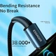 Кабель зарядный ESSAGER USB Type-C to USB Type-C 100 W Charging Data Cable 0.5 м Black (EXCTT1-CGB01) - изображение 7