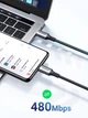 Кабель зарядный Ugreen USB Type-C to USB Type-C 100 W 5A PD3.0 для быстрой зарядки 2 м Black (US555) - изображение 7