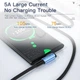 Кабель зарядний ESSAGER USB Type-C to USB Type-C 5 А 100 W кутовий 1 м Black (ES-X16) - зображення 3