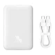 Портативный аккумулятор павербанк Baseus Magnetic Mini Wireless Fast Charge 20W 10000mAh White (PPCX070002) - изображение 1