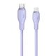 Кабель зарядний Baseus Type-C Lightning Pudding Charging+Data 20 W 1.2 м Purple (P10355701511-00) - зображення 2