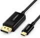 Кабель-перехідник Ugreen USB-C to DisplayPort Cable 1.5m Black (MM139) - зображення 1