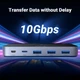 Комутатор Switch Ugreen USB 3.2 4-портовий USB-перемикач-концентратор 10 Гбіт/с Black (CM691) - зображення 3