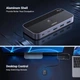 Комутатор Switch Ugreen USB 3.2 4-портовий USB-перемикач-концентратор 10 Гбіт/с Black (CM691) - зображення 7