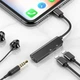 Переходник адаптер Baseus 3-in-1 Lightning - Lightning / AUX 3.5 mm Black (CALL52-01) - изображение 4