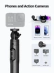 Штатив-монопод для селфі UGREEN Perche Selfie Bluetooth 3 в 1 зі знімним бездротовим пультом ДК Black (LP586) - зображення 3