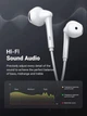 Проводные наушники с микрофоном UGREEN HiTune 3.5mm White (EP101) - изображение 2