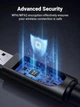 WiFi-адаптер UGREEN USB WiFi адаптер для настольного ПК 6dBi антенна 2.4GHz 5GHz (CM496) - изображение 7