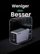 Зарядное устройство сетевое Ugreen Nexode Pro 100W GaN Charger Mini USB C с 3 портами Grey (X757) - изображение 8