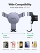 Автомобильный держатель Ugreen для смартфона c гравитационным эффектом Space Grey (LP130) - изображение 7