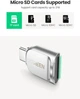 Картридер UGREEN USB C пристрій читання карт Micro SD Тип C TF Silver (CM331) - зображення 2