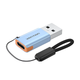 Перехідник-адаптер Vention USB Male to Type-C Female OTG Adapter 10 Гбіт/с USB 3.1 15 W Grey (CUAH0) - зображення 1
