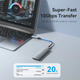 Перехідник-адаптер Vention USB Male to Type-C Female OTG Adapter 10 Гбіт/с USB 3.1 15 W Grey (CUAH0) - зображення 7